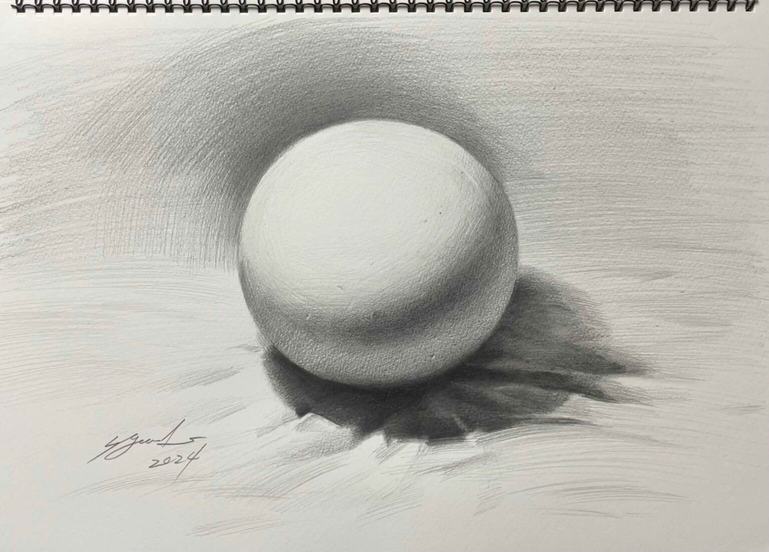 はじめてのデッサン：球体の描き方 by AZUMAs美術学院 | 大阪絵画教室AZUMAs【大人•美大受験•子ども】