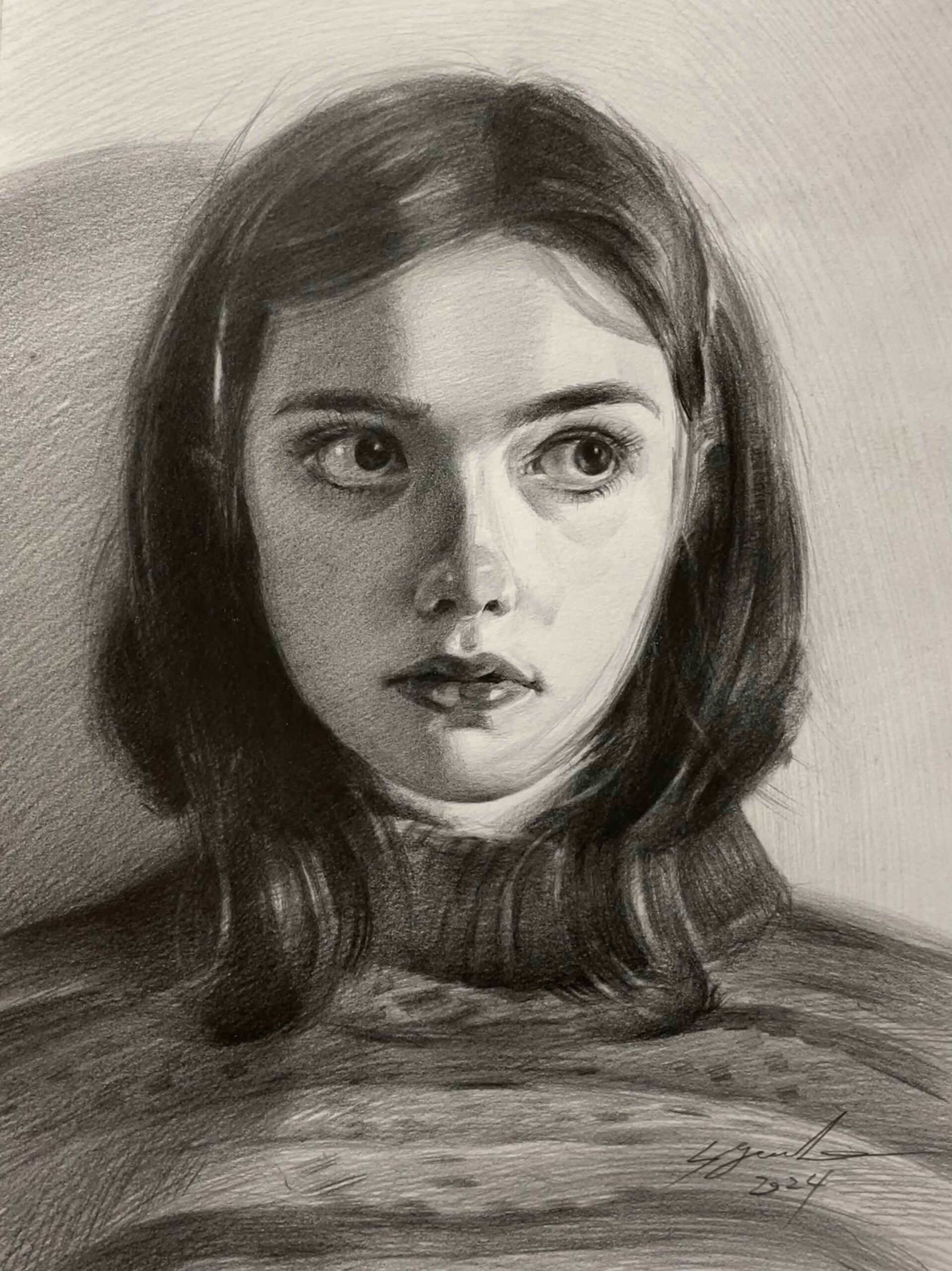 鉛筆画 人物画
