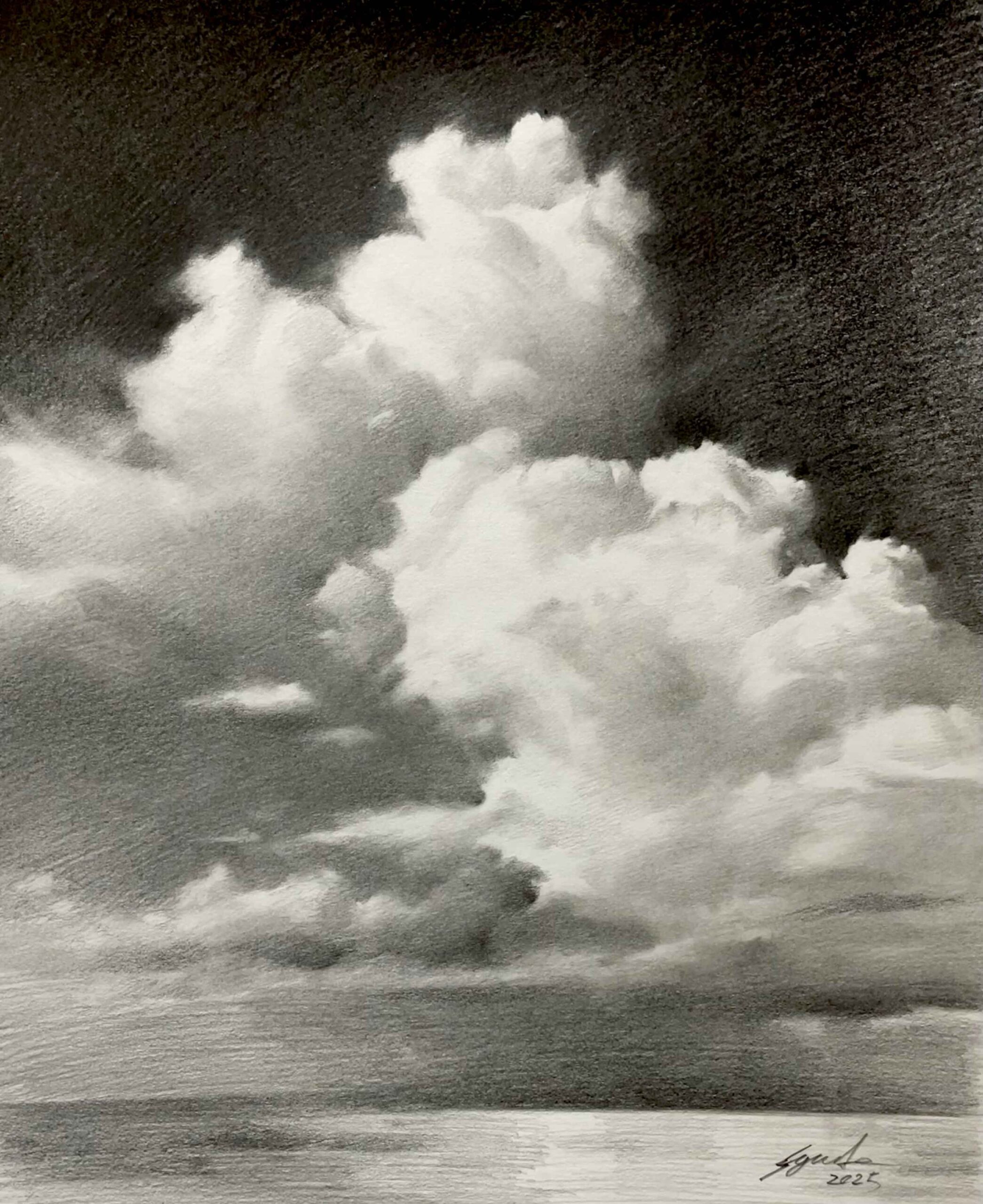 鉛筆デッサン：雲の描き方 by AZUMAs美術学院 | 大阪絵画教室AZUMAs